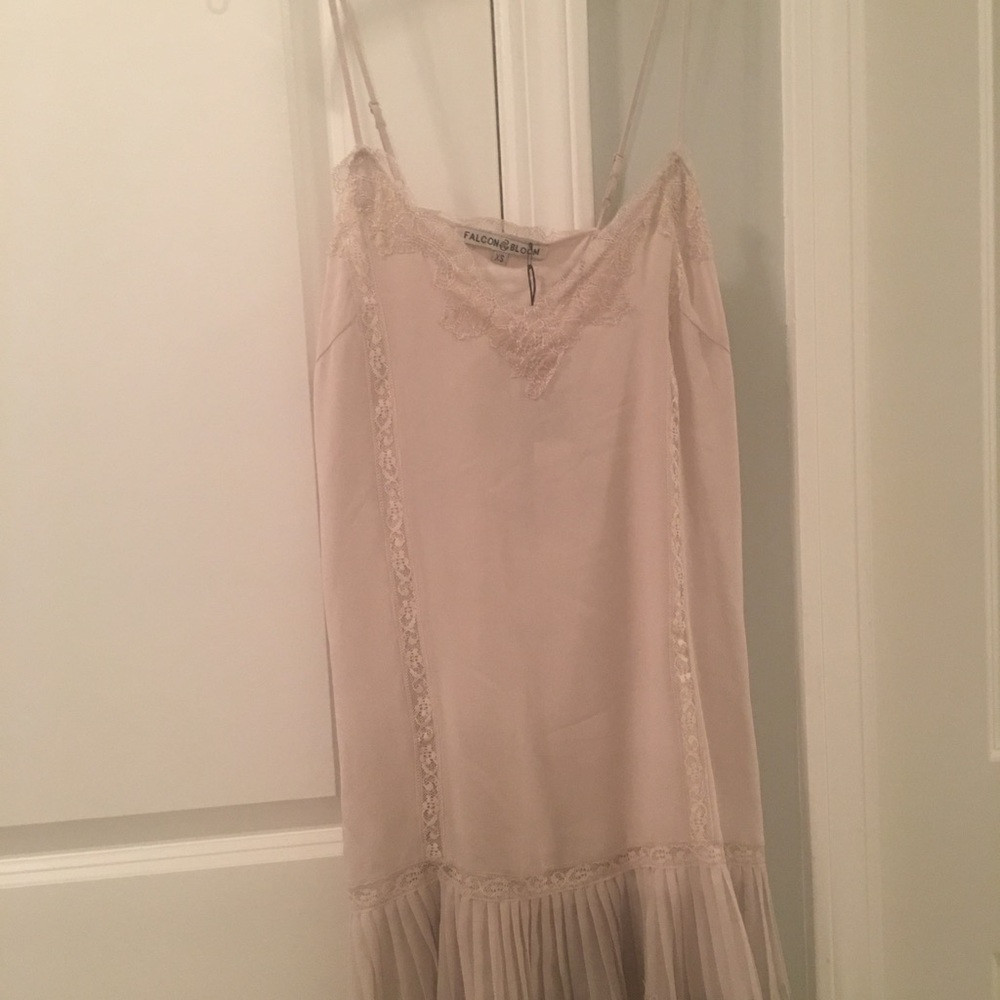 FALCON & BLOOM LACE PLEATED SKIRT DRESS NWT
